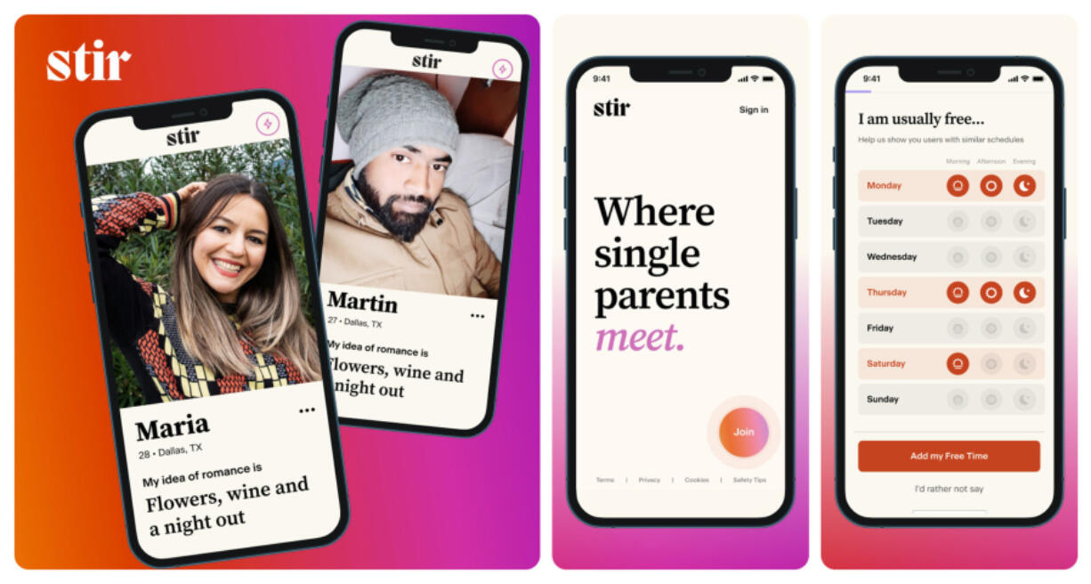 Dating app Stir is designed to connect single parents.