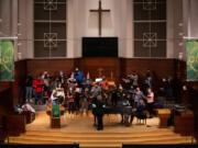 The Reprise Choir rehearses at First United Methodist Church in Vancouver for its return to live performance.