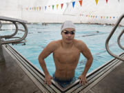 Sam Empey of Union High School is the All-Region swimmer of the year, as pictured at Cascade Athletic Club on Tuesday afternoon, March 15, 2022.