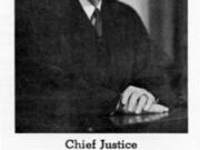 Attorneys W.E. Yates, father of Vancouver poet Elizabeth Crawford Yates, and Charles Lane defended George Edward Whitfield of first-degree murder before one of Clark County's most respected judges, George B. Simpson, pictured here. Starting in 1920, Simpson served 17 years as a judge. Then, in 1937, he joined the state Supreme Court. He sentenced Whitfield to hang for his crime.