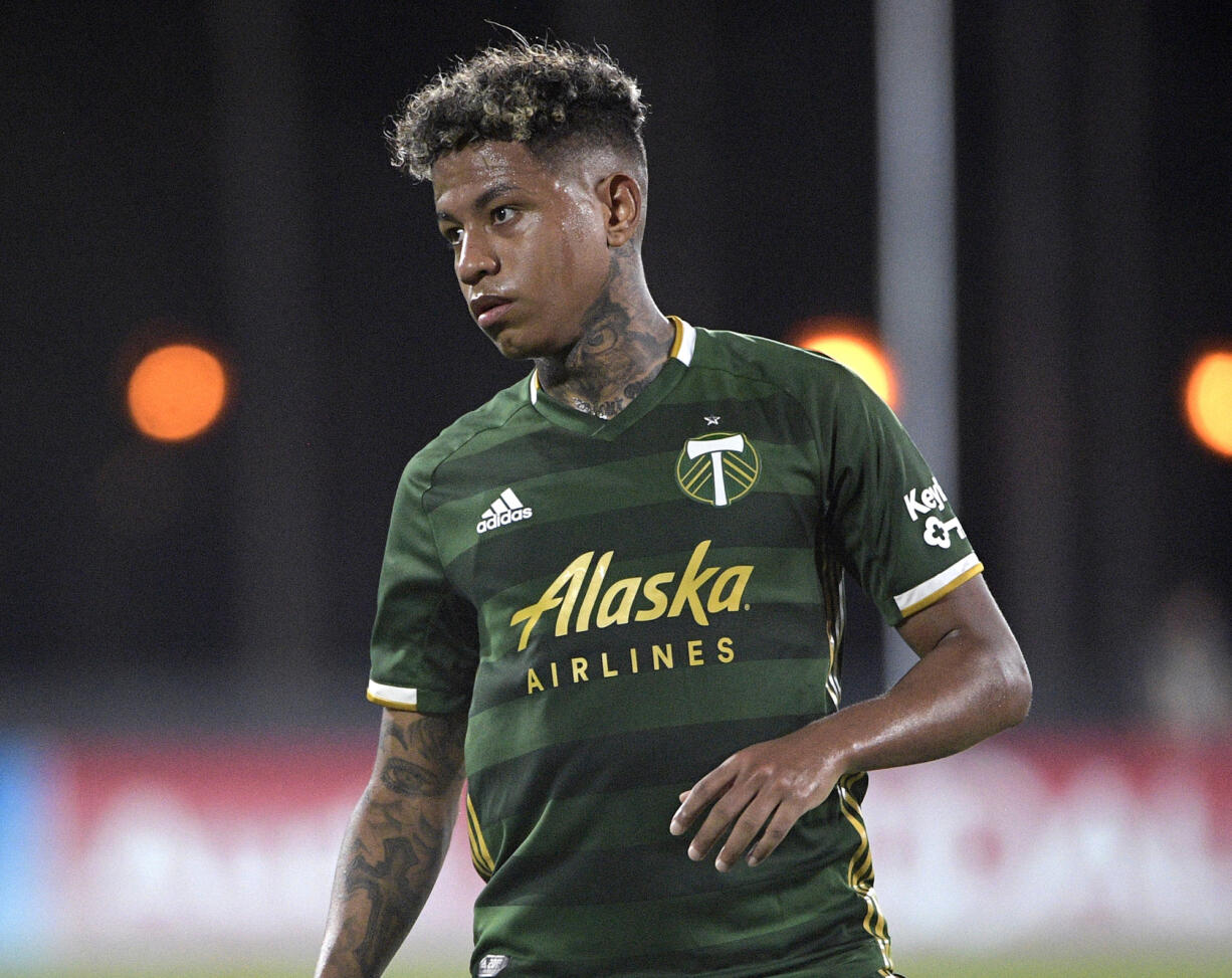 Major League Soccer engaged an outside law firm to review the Portland Timbers' handling of domestic abuse allegations involving former midfielder Andy Polo. (AP Photo/Phelan M.