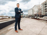 Matt Morton on the Vancouver waterfront.