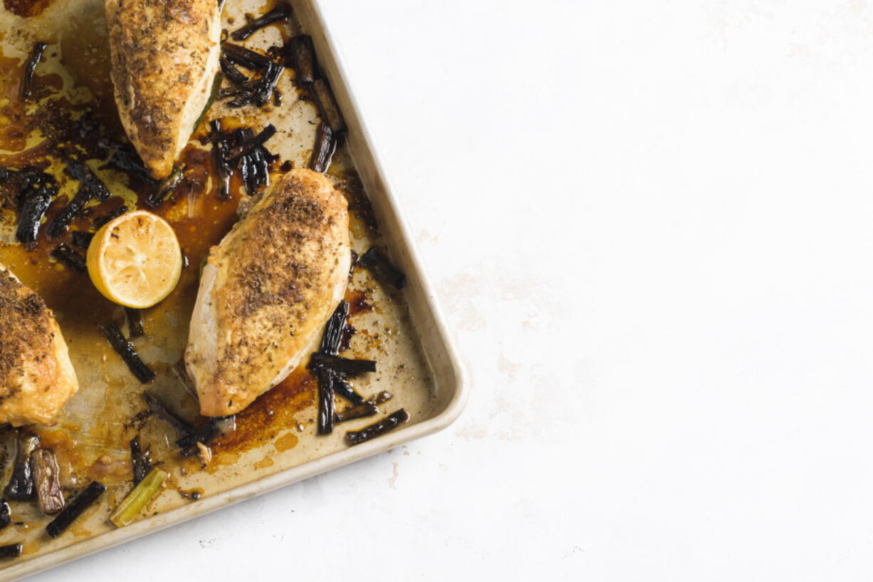 Fennel-Crusted Chicken & Scallion Traybake (Milk Street)