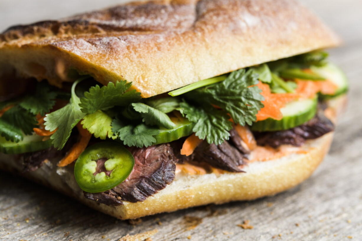 A recipe for Vietnamese Skirt Steak Sandwiches.