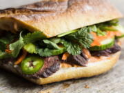 A recipe for Vietnamese Skirt Steak Sandwiches.