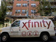 A Comcast van parked on Esther Street in downtown Vancouver in 2011.