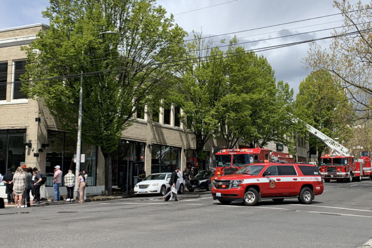 Fire crews clean up after extinguishing a fire Thursday afternoon at Diosa, a new downtown Vancouver Mexican restaurant that was scheduled to open Tuesday. Owner Jorge Castro said Thursday he didn't yet know how much damage there was to the restaurant or when they'd set a new opening date.