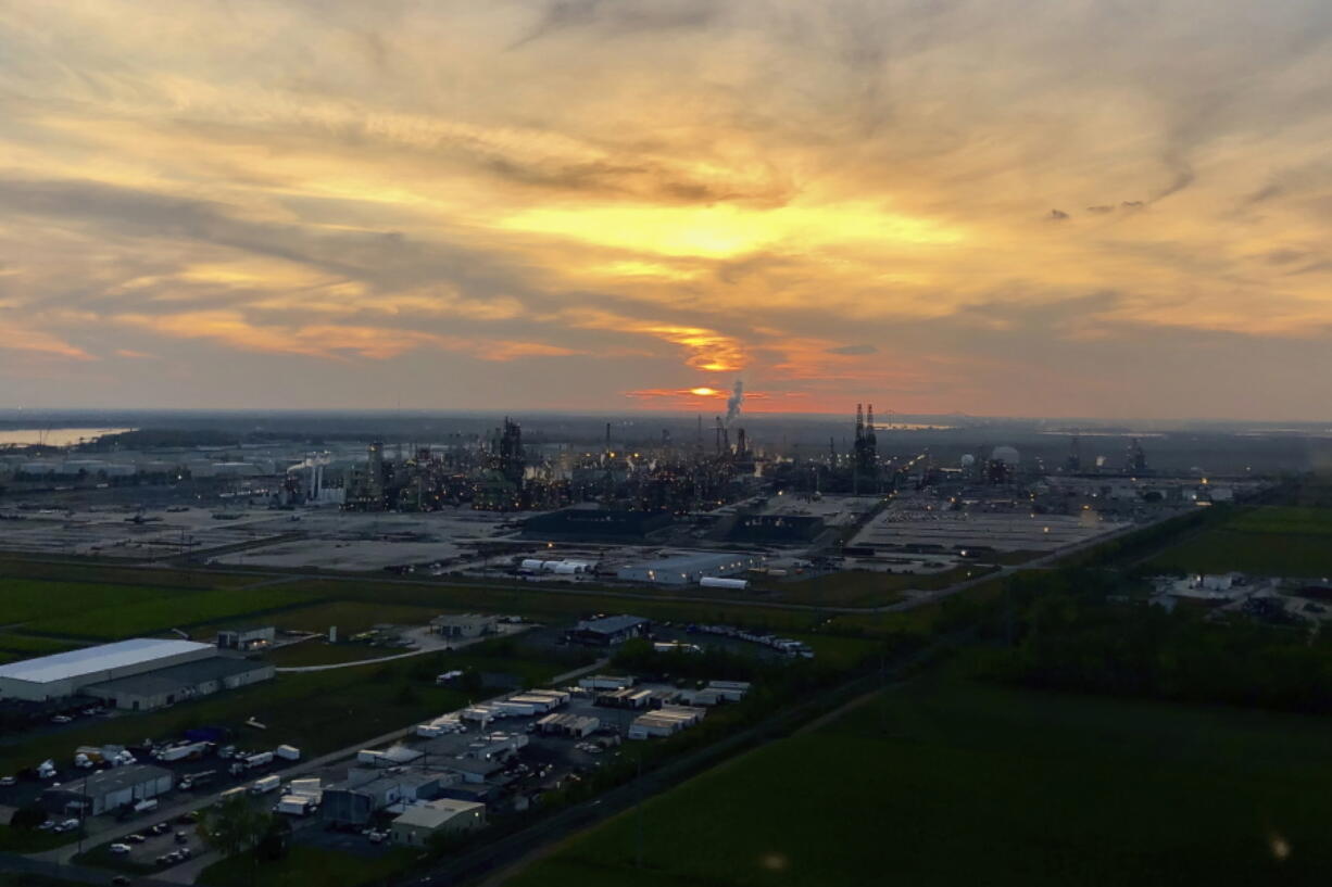 The Marathon Petroleum Refinery is seen in Reserve, La., Thursday, Dec. 2, 2021. Last year, Congress pledged $3.5 billion to carbon capture and sequestration projects around the United States, which has been called the largest federal investment ever by advocates for the technology.