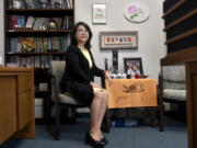 The Rev. Kyunglim Shin Lee, vice president for International Relations at the Wesley Theological Seminary, in her office at the Seminary in Washington.