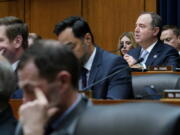 House Permanent Select Committee on Intelligence Chair Rep. Adam Schiff, D-Calif., speaks during a hearing on Capitol Hill in Washington, Tuesday, March 8, 2022, on worldwide threats.