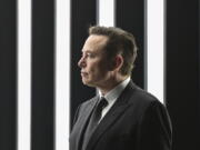 FILE - Elon Musk, Tesla CEO, attends the opening of the Tesla factory Berlin Brandenburg in Gruenheide, Germany, March 22, 2022. Musk, who is now Twitter's largest shareholder and newly appointed board member, may have thoughts on a long-standing request from users: Should there be an edit button? On Monday evening, Musk launched a Twitter poll about whether they want an edit button. More than 3 million people have voted as of Tuesday, April 5, 2022. The poll closes Tuesday evening Eastern time.