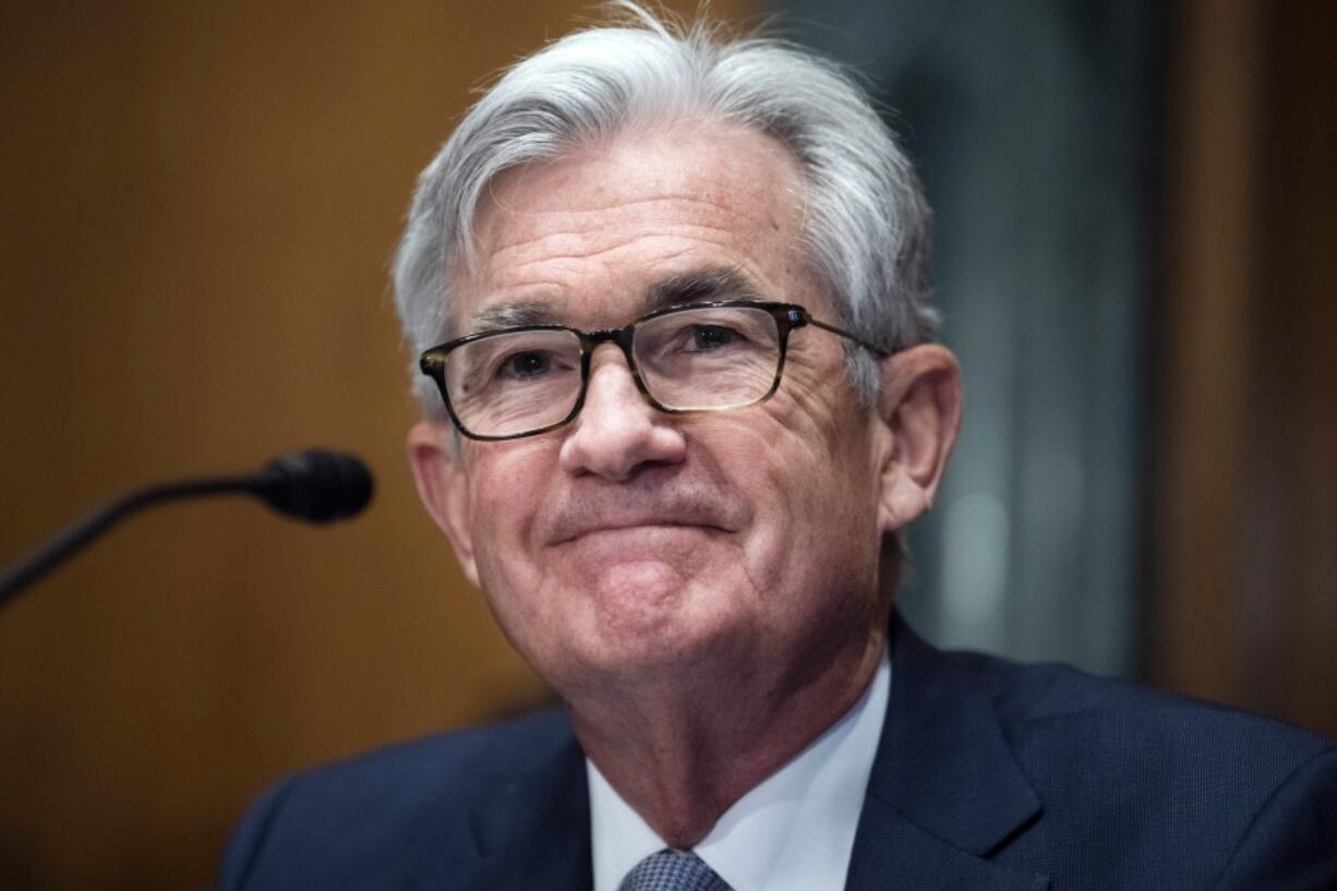 FILE- Federal Reserve Chairman Jerome Powell testifies before the Senate Banking Committee hearing, on March 3, 2022 on Capitol Hill in Washington.   Powell isn't as cheerful about the most robust job market the nation has experienced in recent history, and he and is thinking a little differently than most people about the strong U.S. job market these days.