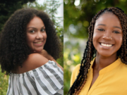 Ridgefield High School senior Charlie Fisher, left, and Architectural Designer Naleigha Williams of LSW Architects were honored at the 2022 annual General George C. Marshall Awards on April 26.