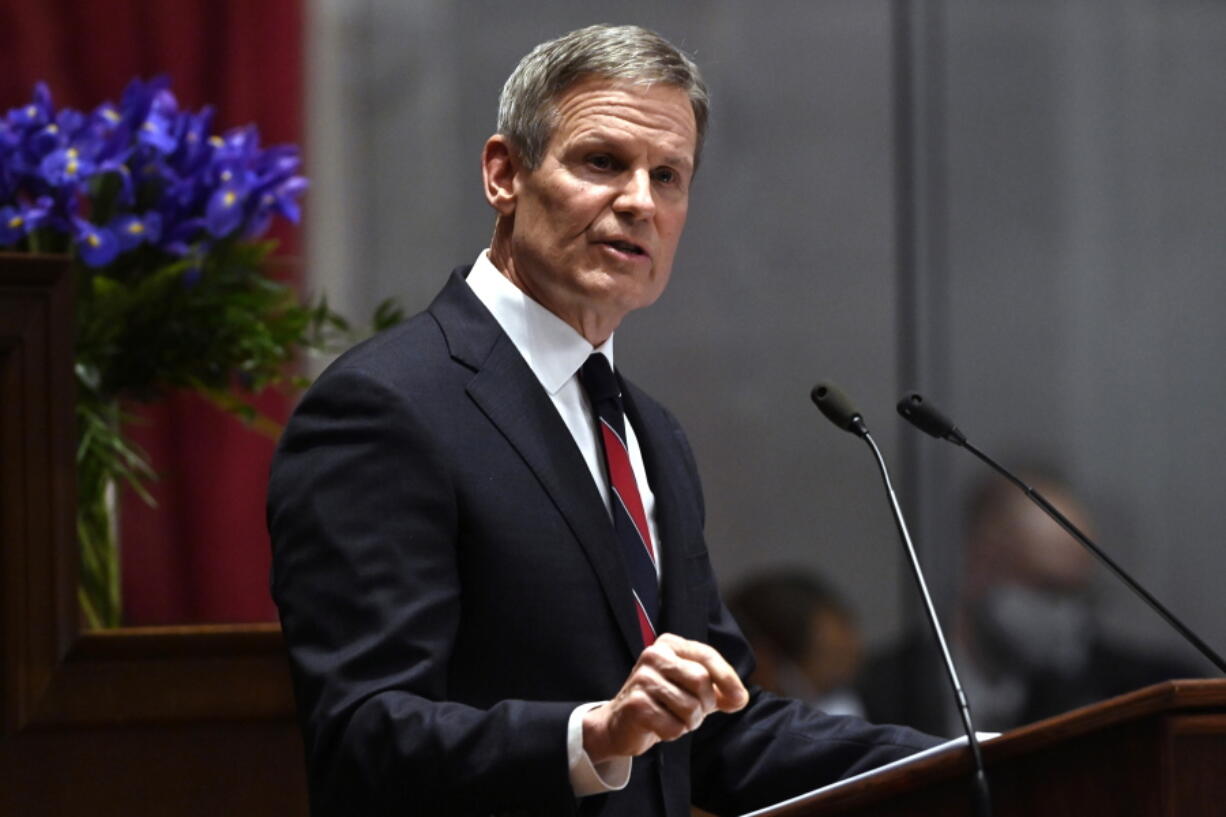 FILE -Tennessee Gov. Bill Lee delivers his State of the State address in the House Chamber of the Capitol building, Monday, Jan. 31, 2022, in Nashville, Tenn. lection security experts for years have urged states to replace outdated voting machines. They say systems that include a paper record of every ballot cast would mean that any disputed results can be verified. Most took that path, but six states did not, five of them Republican-led. But with false claims still swirling around the 2020 presidential election, some GOP voters don't trust voting machines.