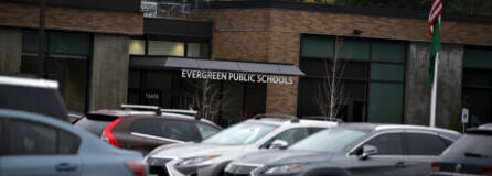 The Evergreen Public Schools Administrative Service Center is pictured in east Vancouver.