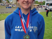 La Center sophomore Shaela Bradley won the Class 1A girls 400-meter finals on Saturday, May 28, 2022, in a personal best time of 57.57 seconds, which topped her own previous school record.