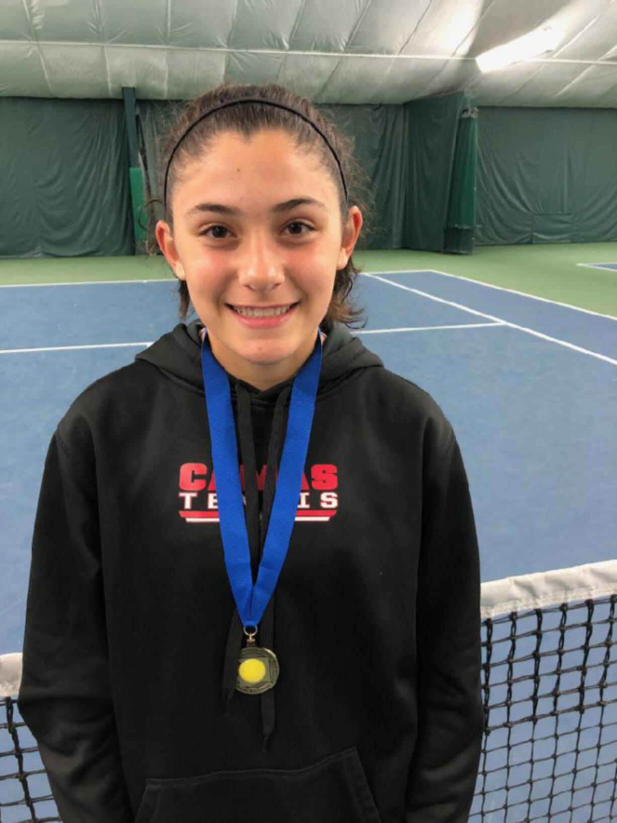 Camas freshman Hailey Kerker, 4A state singles champion for 2022.