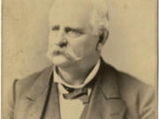 William Strong (1817-1887) was an early Oregon and Washington Territorial Supreme Court justice. He and his volunteer militia are indirectly responsible for the name of the town of Battle Ground, a "battlefield" without a battle, but where Chief Umtuch lost his life, perhaps to friendly fire.