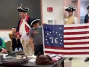 Fifth-graders at Lincoln Elementary School in Vancouver recently got a first-hand look at what daily life was like on a farm in Colonial America.