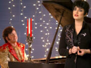 David Saffert and Jillian Snow Harris as "Liberace & Liza: A Tribute."