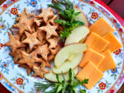 Yes, you can make your own crackers. With flour, butter and herbs, these will be the stars of your snack plate (if you don't burn them).