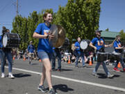 Ridgefield High School marches in the Hazel Dell Parade of Bands on Saturday, May 21, 2022.