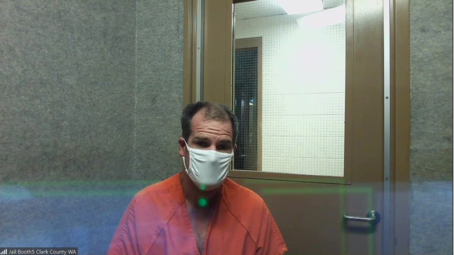 Joseph A. Rachauskas appears in Clark County Superior Court on multiple warrants, including for local charges of vehicular homicide, possession of a stolen motor vehicle and hit-and-run resulting in death. He also had warrants out of Multnomah County and Clackamas County, Ore.