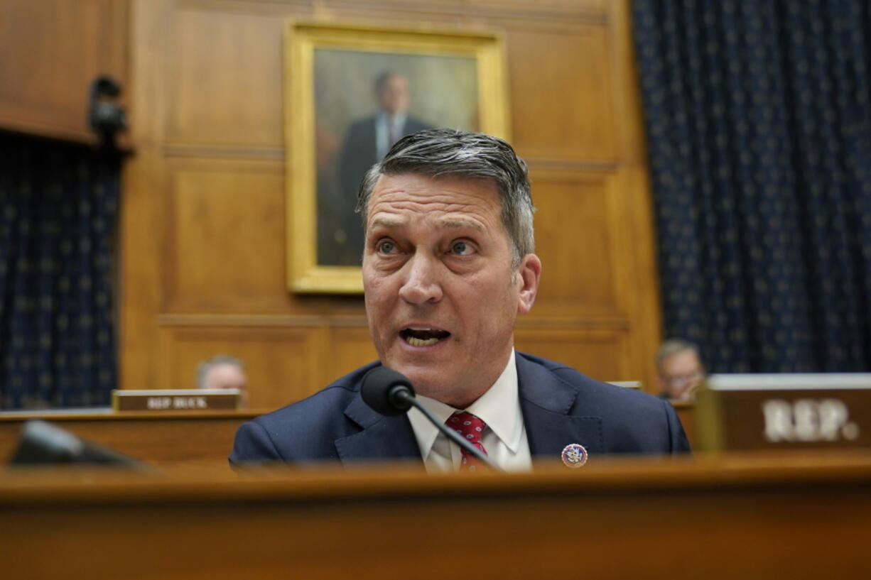 Rep. Ronny Jackson, R-Texas, questions Secretary of State Antony Blinken during a House Foreign Affairs Committee hearing on Capitol Hill in Washington, Thursday April 28, 2022, to review the U.S. Department of State's foreign policy priorities and fiscal year 2023 budget request.