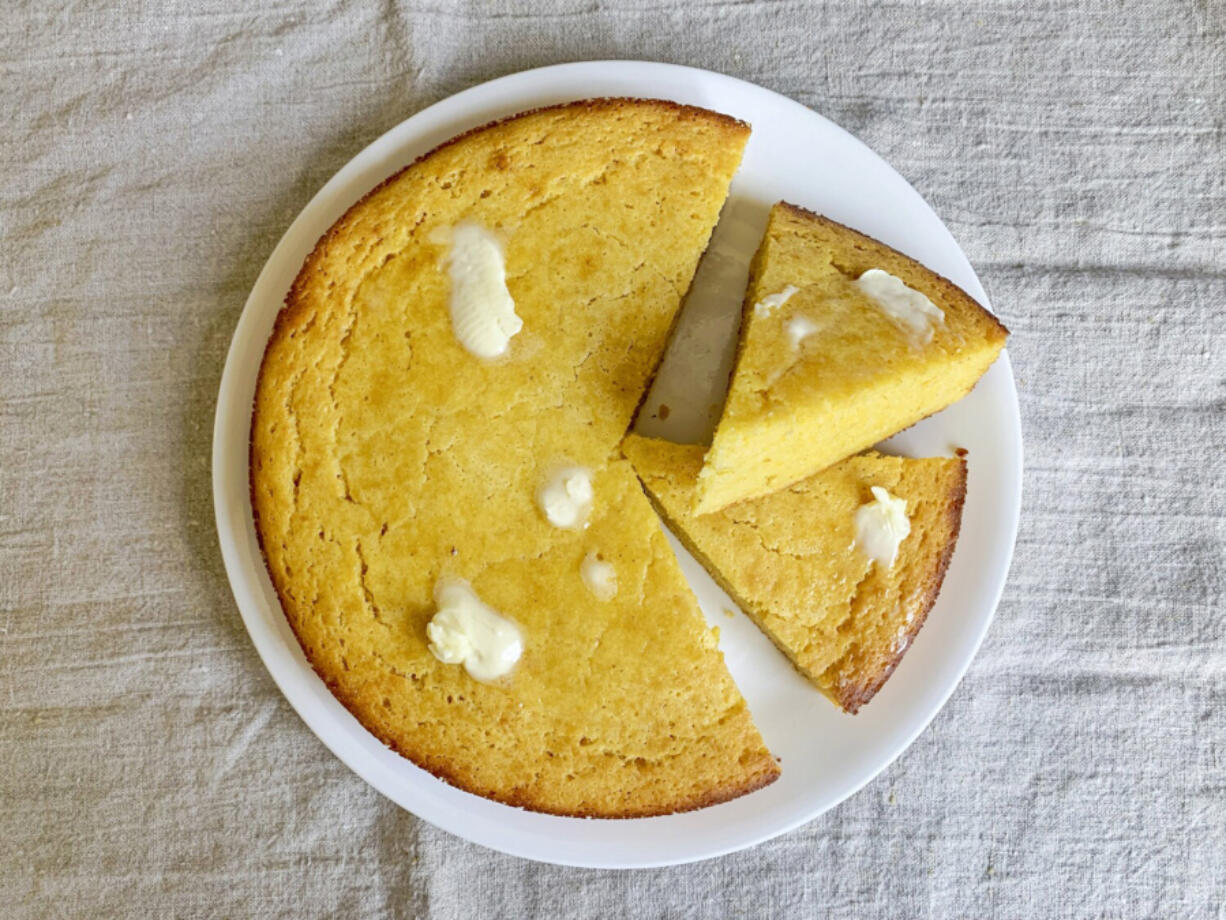 Masa harina and sugar give classic cornbread a more vivid corn flavor.