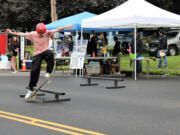 Brody Paulson, 14, skates during the Camtown Youth Festival in Camas' Crown Park on June 4.