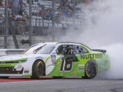 AJ Allmendinger, pictured here after winning at Austin in March, was able to overcome a poor start and win the NASCAR Xfinity Series race Saturday, June 4, 2022, at Portland International Raceway.