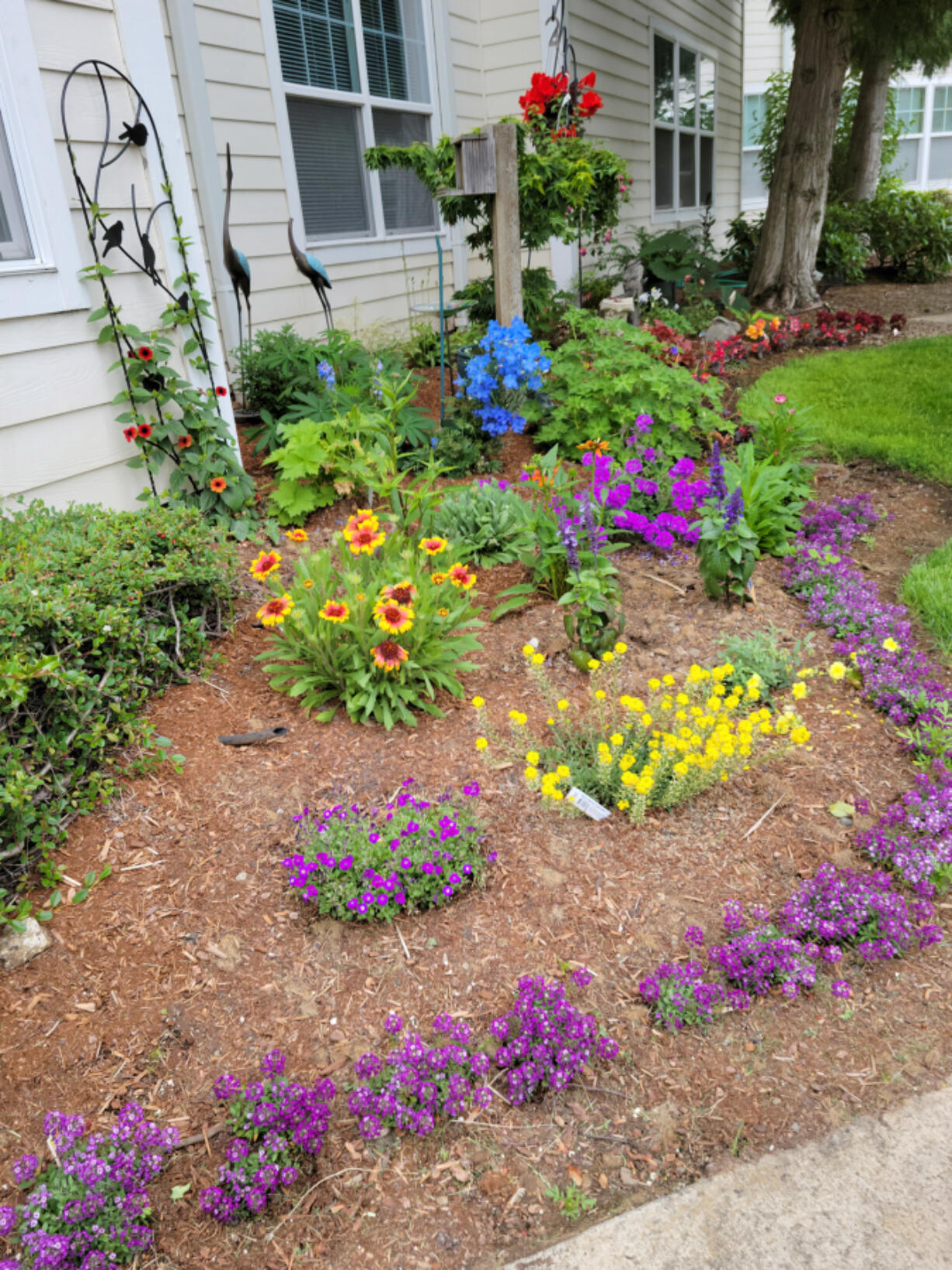 Take time to enjoy your hard work in the garden.