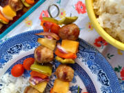 Bake these teriyaki meatball skewers in the oven or throw them on the grill. Either way, don't skimp on the teriyaki sauce.