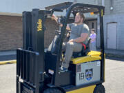 10 students successfully completed their forklift training and earned their certification. They were from Columbia River, Skyview, Fort Vancouver and Hudson's Bay high schools.