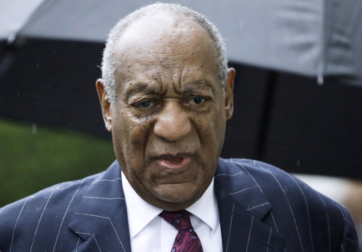 FILE - Bill Cosby arrives for a sentencing hearing following his sexual assault conviction at the Montgomery County Courthouse in Norristown Pa., on Sept. 25, 2018. Eleven months after he was freed from prison, 85-year-old Cosby will again be the defendant in a sexual assault proceeding, this time a civil case in California. Judy Huth, who is now 64, alleges that in 1975 when she was 16, Cosby sexually assaulted her at the Playboy Mansion.