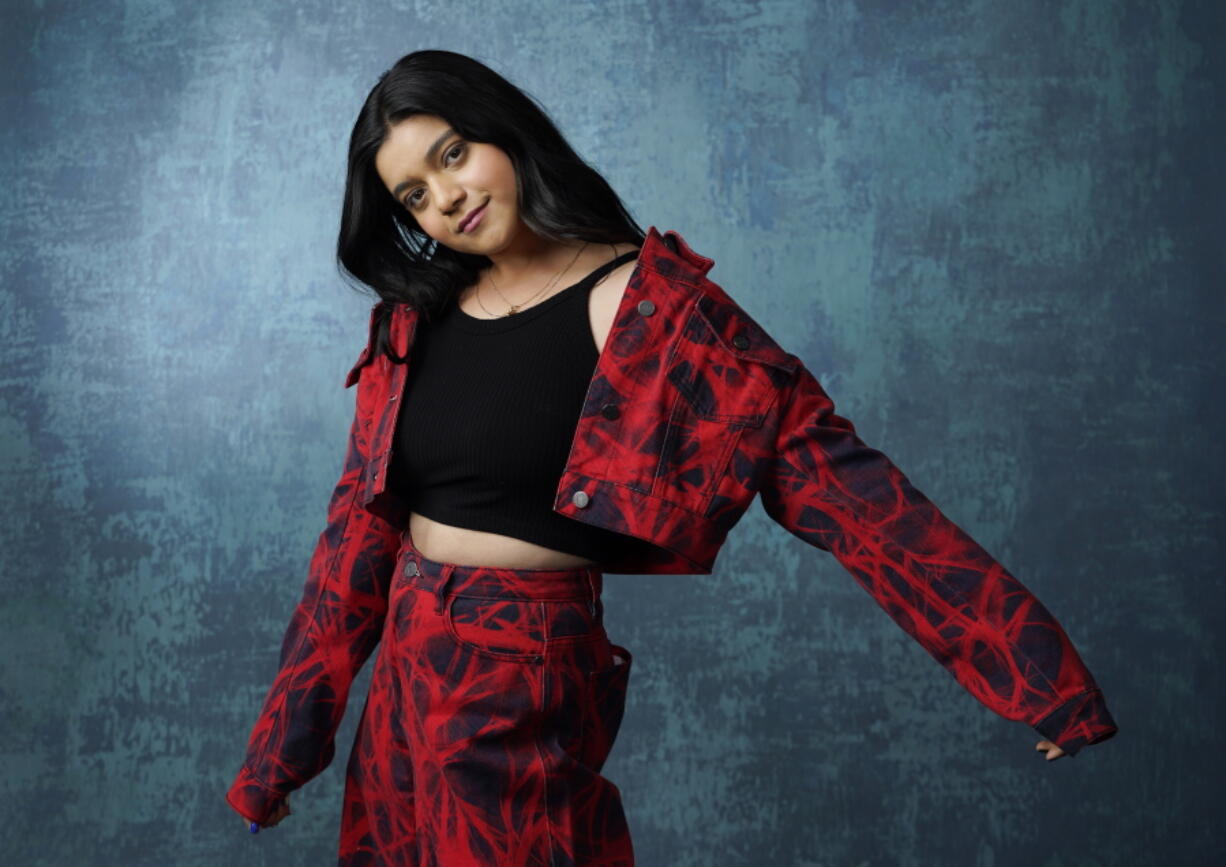 Iman Vellani, star of the Disney+ series "Ms. Marvel," poses for a portrait, Thursday, June 2, 2022, at the Beverly Hilton in Beverly Hills, Calif.