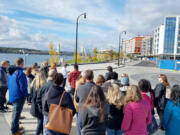 Leadership Clark County
A Leadership Clark County class tours The Waterfront Vancouver in September 2020. The program is intended to train new civic leaders. (Leadership Clark County)