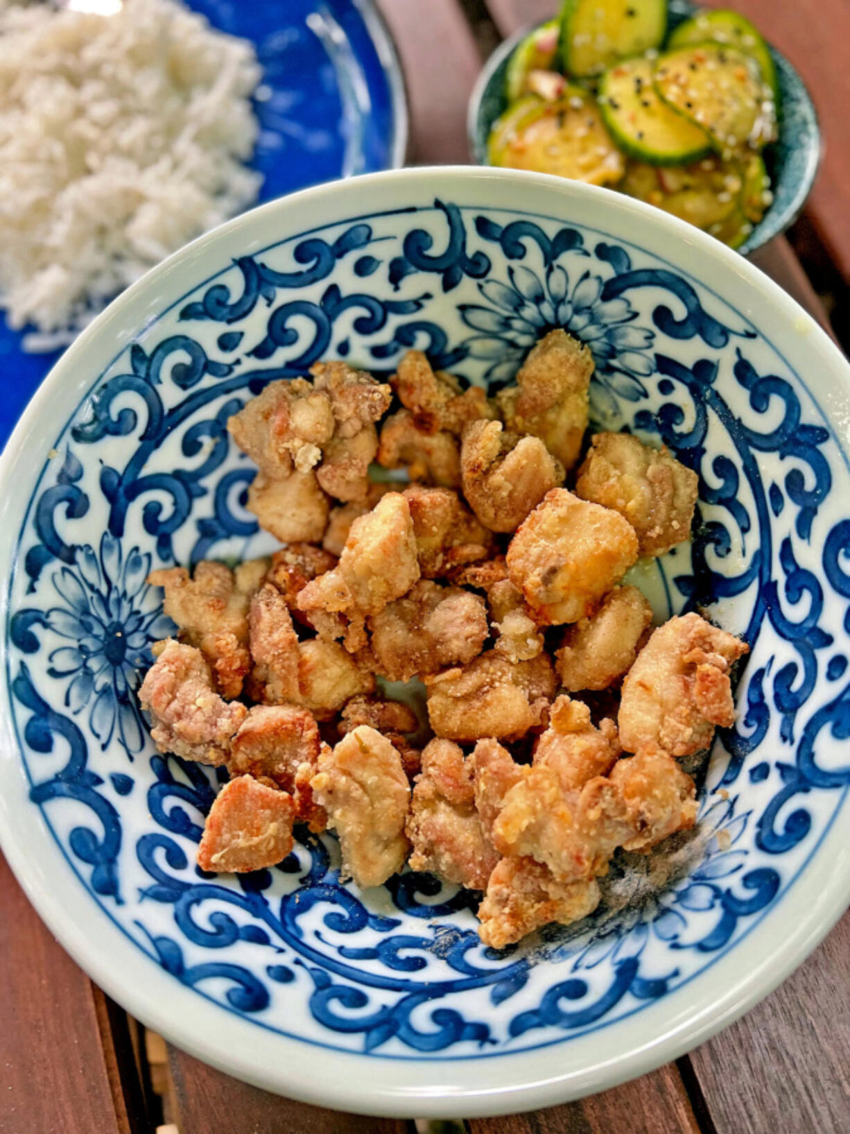 Air-fryer chicken cooks up crispy on the outside and tender on the inside.