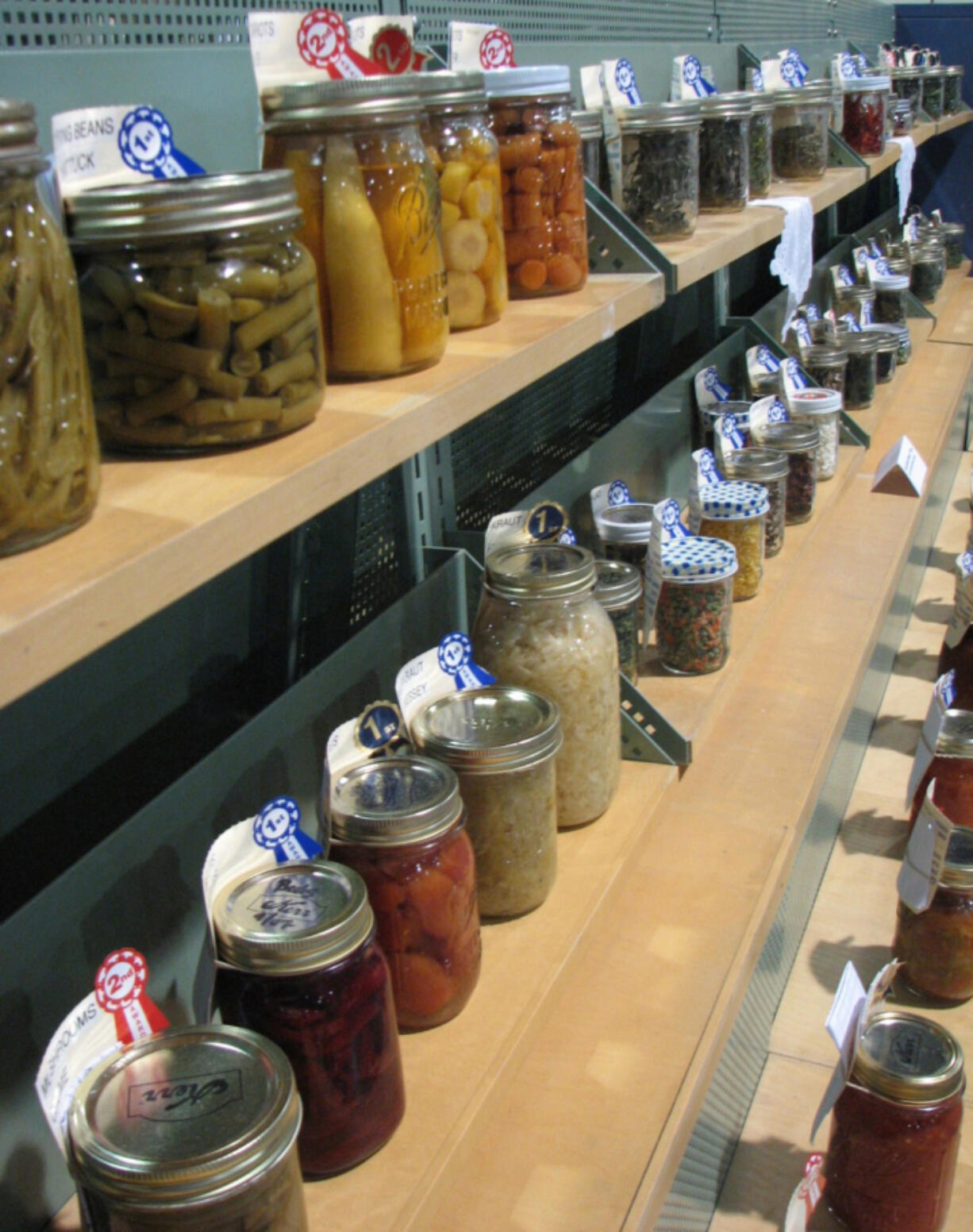 It wouldn't be a county fair if it didn't have awards for food preservation.