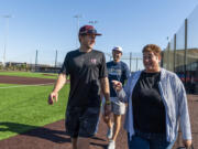 The Rayburns are hosting Raptors players Mikey, left, and Doyle Kane for the second straight summer.