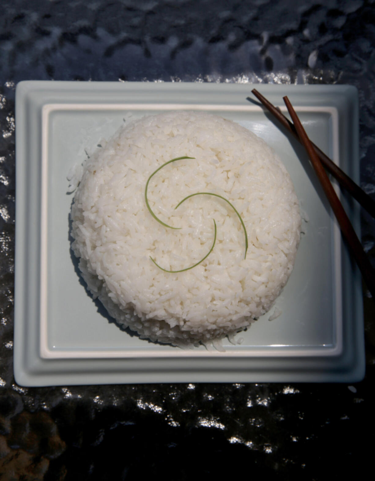 From left, Perfect Steamed Rice, Yellow Rice With Potato and Cumin, Shrimp Fried Rice. (Photos by Hillary Levin/St.