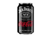 This image provided courtesy of Brown-Forman Corporation and The Coca-Cola Company shows a canned Jack and Coke. Coca-Cola Co. said Monday, June 13, 2022, it's partnering with Brown-Forman Corp., the maker of Jack Daniel's Tennessee Whiskey, to sell premixed cocktails. The canned Jack and Coke will be sold globally after a launch in Mexico late this year.