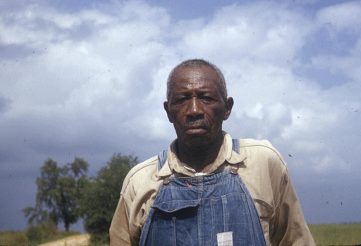 This 1950's photo made available by the National Archives shows a man included in a syphilis study in Alabama. For 40 years starting in 1932, medical workers in the segregated South withheld treatment for Black men who were unaware they had syphilis, so doctors could track the ravages of the illness and dissect their bodies afterward.