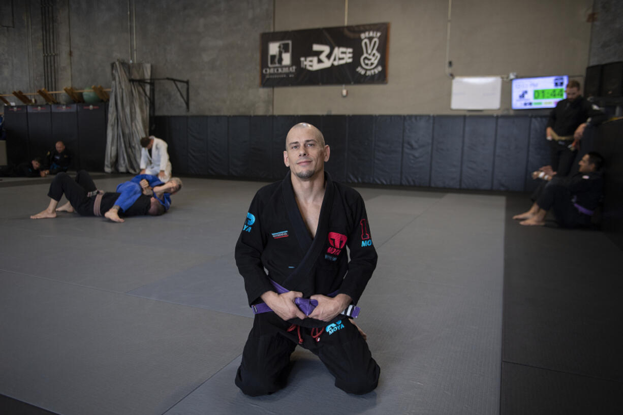 Joshua Smith, who crushed his spine snowmobiling at Mount St. Helens when he was 12, trains at The Base in Vancouver.