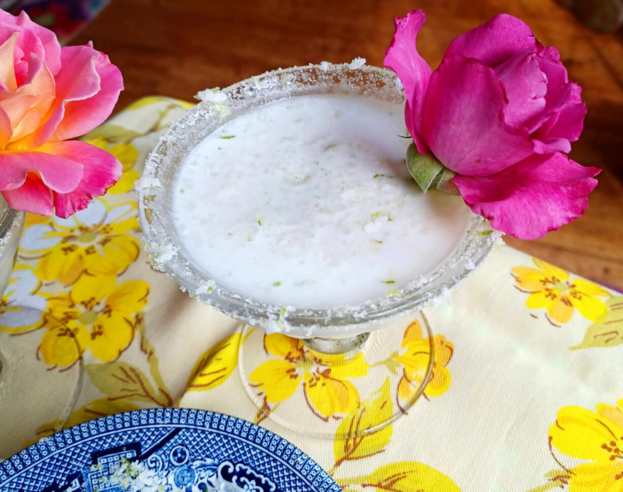 With coconut milk, lime syrup and rosewater, this Blooming Cocolime mocktail is a luscious combination of creamy, tart and subtly floral.