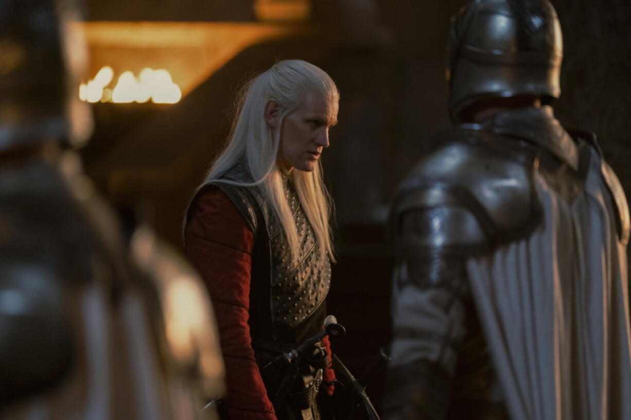 Matt Smith as Prince Daemon Targaryen in a scene from "House of the Dragon," a prequel to "Game of Thrones." (HBO Max)