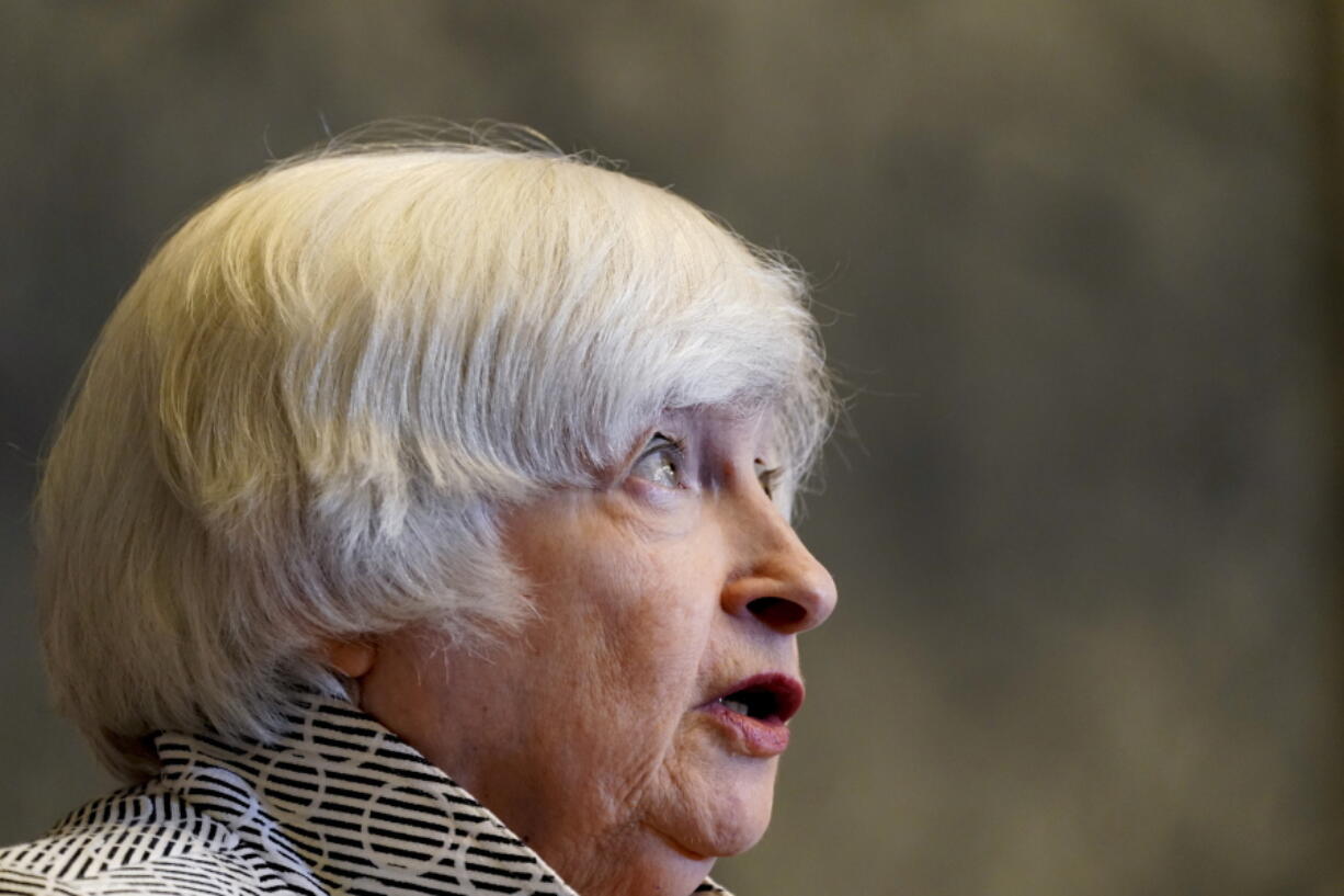 File - Treasury Secretary Janet Yellen speaks about the economy during a news conference at the Treasury Department, July 28, 2022, in Washington. Yellen has directed the IRS to develop a plan within six months outlining how the tax agency will overhaul its technology, customer service and hiring processes.