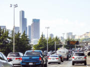 Interstate traffic to Seattle.