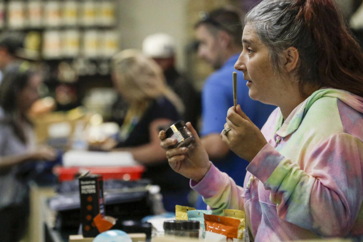 The Healing Center, a marijuana dispensary, in Needles, California, on July 16, 2019.