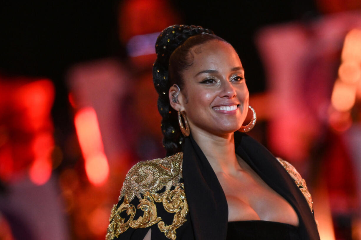 Alicia Keys performs June 4 during the BBC Platinum Party at the Palace, as part of the late Queen Elizabeth's Platinum Jubilee celebrations in London.